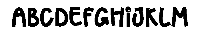 Niqe Door Font UPPERCASE