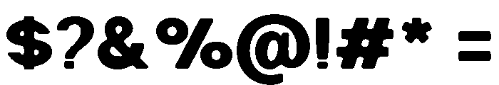 NiraNaraSoft-Black Font OTHER CHARS