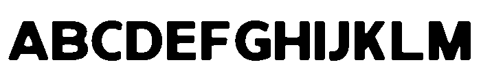 NiraNaraSoft-Black Font UPPERCASE