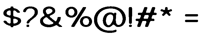 NiraNaraSoft-Expanded Font OTHER CHARS