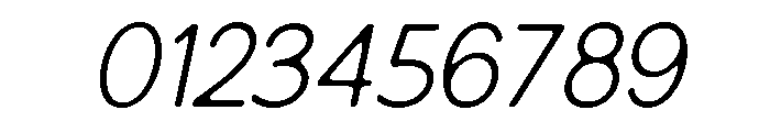 NiraNaraSoft-ExtLtSlant Font OTHER CHARS
