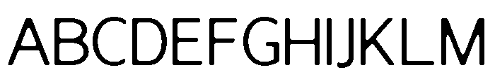 NiraNaraSoft-Light Font UPPERCASE