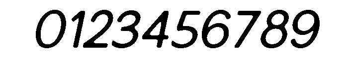 NiraNaraSoft-Slanted Font OTHER CHARS
