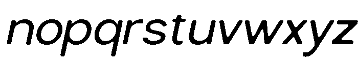 NiraNaraSoft-Slanted Font LOWERCASE