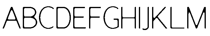 NiraNaraSoft-Thin Font UPPERCASE