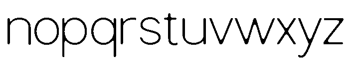 NiraNaraSoft-Thin Font LOWERCASE