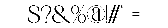 Nirain Regular Font OTHER CHARS