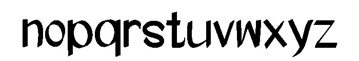 Niramail Font LOWERCASE
