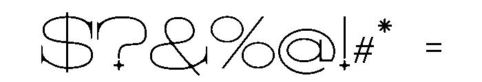 Nirosse Font OTHER CHARS