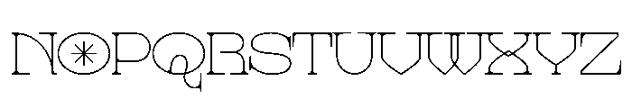 Nirosse Font UPPERCASE