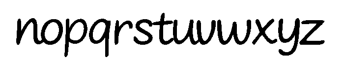 nikikulo-Regular Font LOWERCASE