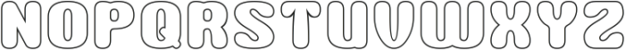 NICE-Hollow otf (400) Font UPPERCASE
