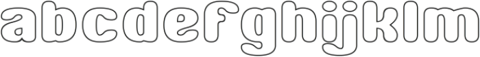 NICE-Hollow otf (400) Font LOWERCASE