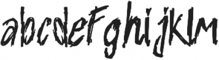 NIGHTMARE Regular otf (400) Font LOWERCASE