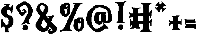 NIGHTMARE otf (400) Font OTHER CHARS