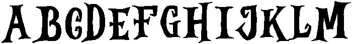 NIGHTMARE otf (400) Font UPPERCASE