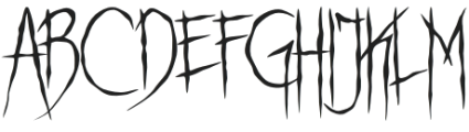 NiColaS GoThicS Regular otf (400) Font UPPERCASE
