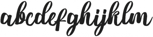 Nichole Script Medium otf (500) Font LOWERCASE