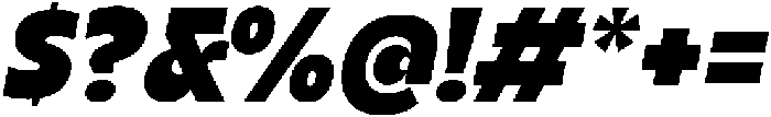 Nicka Slanted otf (400) Font OTHER CHARS