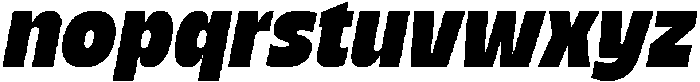 Nicka Slanted otf (400) Font LOWERCASE