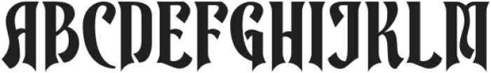 Nickburg Regular otf (400) Font UPPERCASE