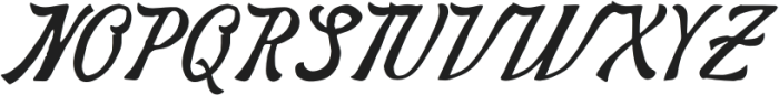 Nickery Script Regular otf (400) Font UPPERCASE