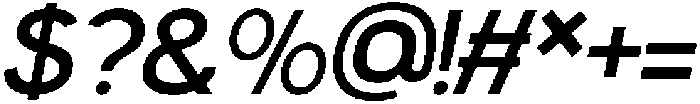 Nicksen Italic otf (400) Font OTHER CHARS