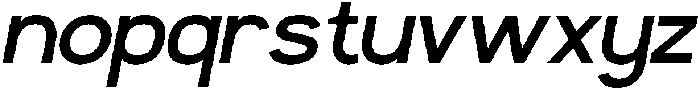 Nicksen Italic otf (400) Font LOWERCASE