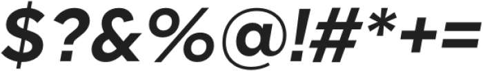 NickySans-BoldItalic otf (700) Font OTHER CHARS