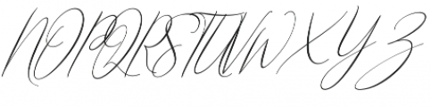 NicoleWhite Slanted Alt otf (400) Font UPPERCASE