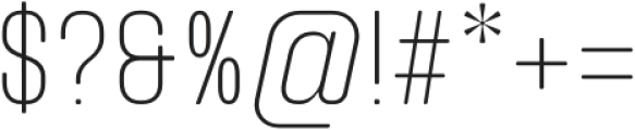 Nicon Thin otf (100) Font OTHER CHARS