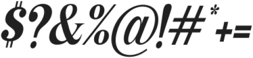 Niecher Condensed Italic otf (400) Font OTHER CHARS