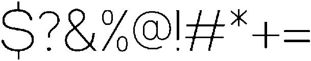 Niela ExtraLight otf (200) Font OTHER CHARS
