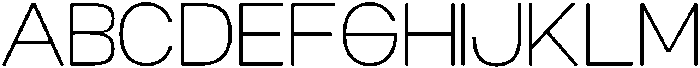 Niela ExtraLight otf (200) Font UPPERCASE
