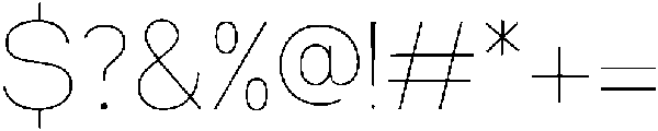 Niela Thin otf (100) Font OTHER CHARS
