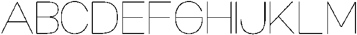 Niela Thin otf (100) Font UPPERCASE