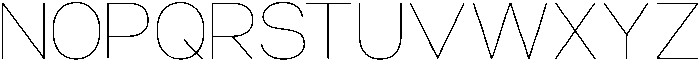 Niela Thin otf (100) Font UPPERCASE