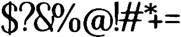 Nifo ttf (400) Font OTHER CHARS