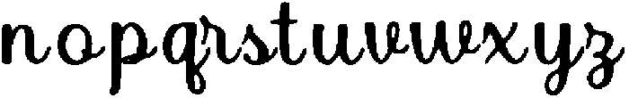 Nifo ttf (400) Font LOWERCASE