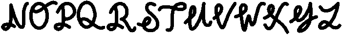 Niftybou Regular otf (400) Font LOWERCASE