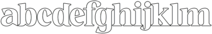 Night Georgia Outline otf (400) Font LOWERCASE