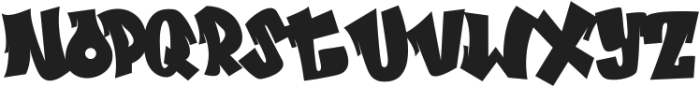 Nightfate Graffiti otf (400) Font LOWERCASE