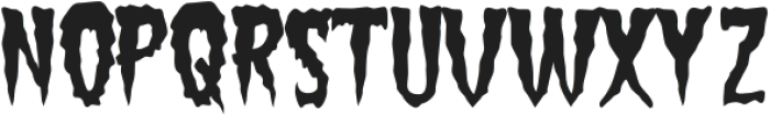 Nightmare Notes Regular otf (400) Font UPPERCASE