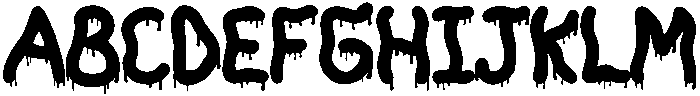 Nightmare Regular otf (400) Font UPPERCASE