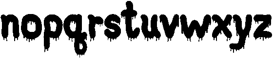 Nightmare Regular otf (400) Font LOWERCASE