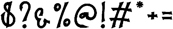 Nightmare Regular otf (400) Font OTHER CHARS