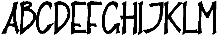Nightmare Regular otf (400) Font UPPERCASE