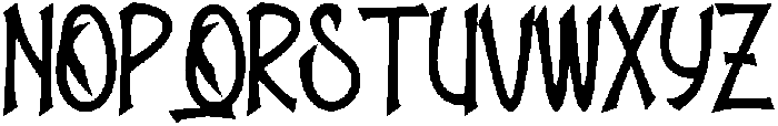 Nightmare Regular otf (400) Font UPPERCASE