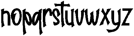 Nightmare Regular otf (400) Font LOWERCASE