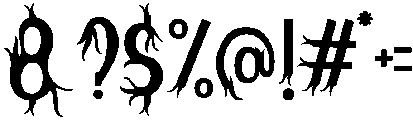 Nightmare otf (400) Font OTHER CHARS